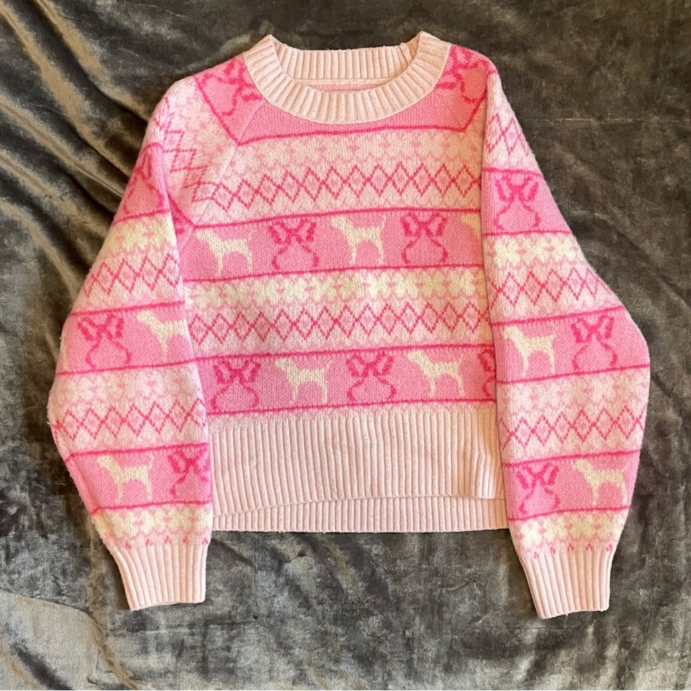 PINK x LoveShackFancy Boxy Sweater
